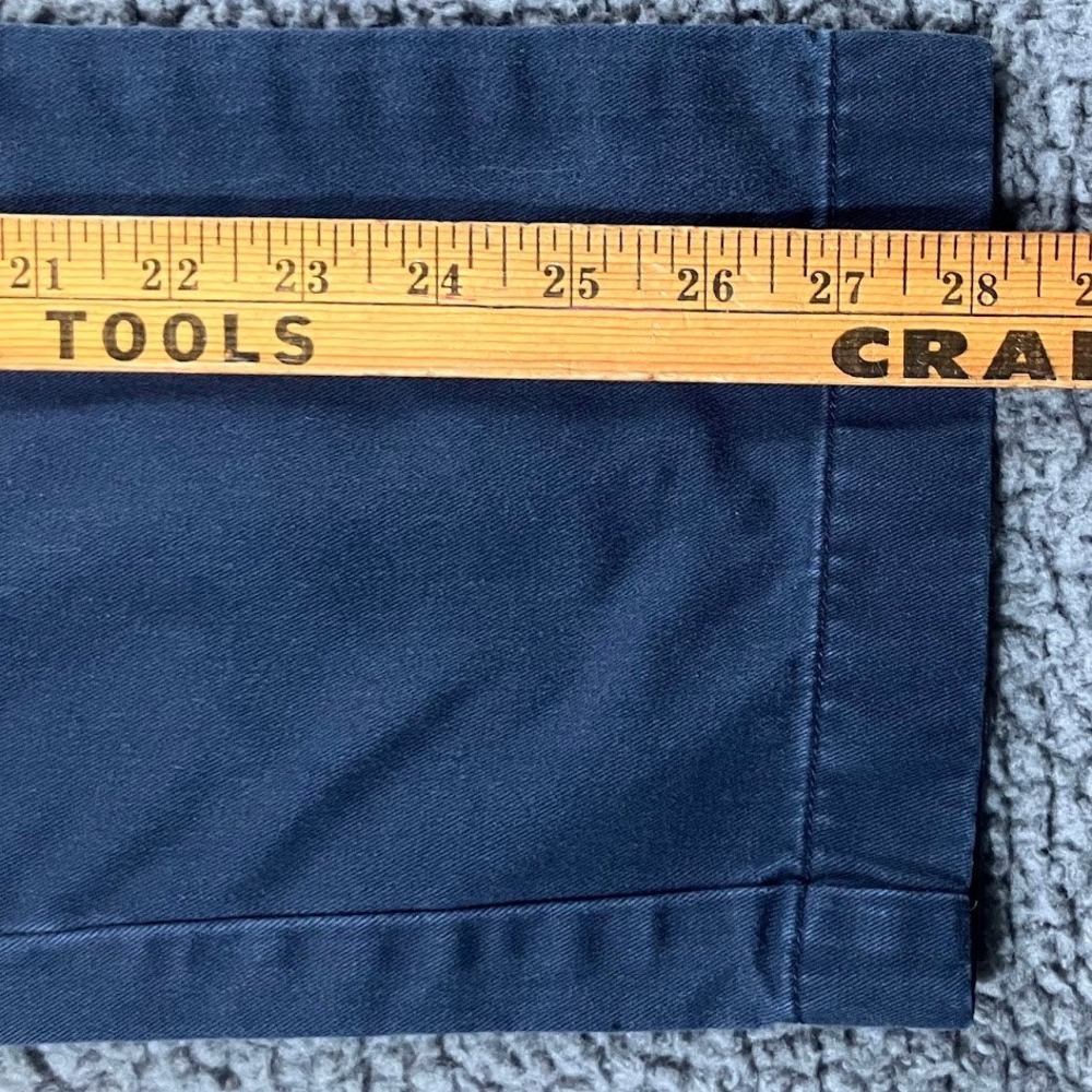 J.Crew Mens 31x30 Navy Blue 100% Cotton Straight‎ Leg Chino Pants - Picture 6 of 10